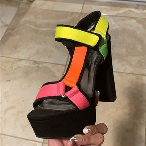 Neon heels